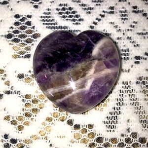 Dream amethyst heart small